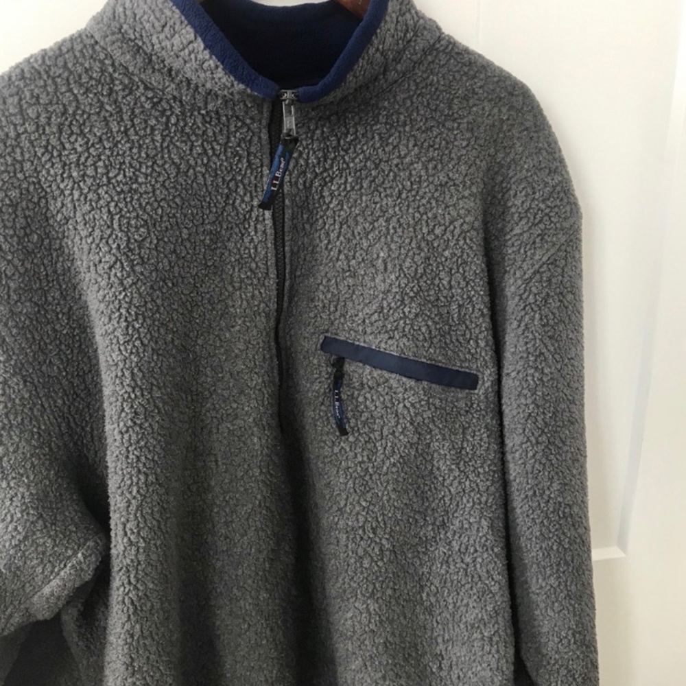 Vintage LL Bean Pile Fleece Pullover Sweater